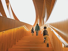Calgary new Central Library stairway