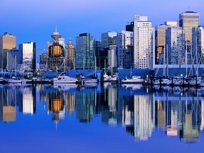 Calgary Mayor Naheed Nenshi led a trade mission to Vancouver on Thursday in a bid to lure talent away from the west coast city.