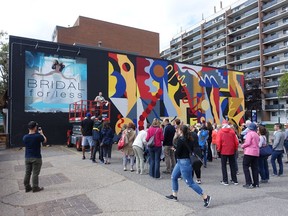 Nasarimba is the title of Mikhail Miller and Rachel Ziriada's collaborative mural that recalls the cut-outs works of Henri Matisse on 17th Avenue between 9th and 10th streets.