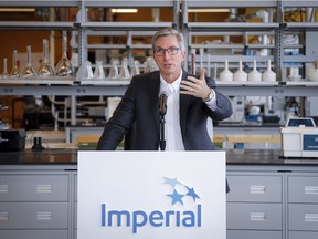 Imperial CEO Rich Kruger says the company has the ability to increase oil shipments through its own rail-loading facility, as pipeline battles wage on in Alberta, as it plans to begin construction of its $2.6-billion Aspen oilsands project.