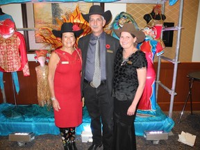 The Calgary Stampede Foundation's Salute to our Youth fundraiser  held Nov. 1 in the BMO Centre raised considerable funds for the Stampede's invaluable youth programs. Pictured, from left, event chair Ann McCaig, Stampede CEO Warren Connell and Stampede vice-president Sarah Hayes.