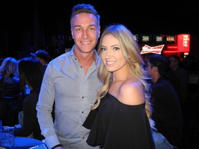 Pictured at Cowboys' second annual Blue Ball comedy night in support of the Prostate Cancer Centre are Cowboys Group's Dave Urner and his wife Sarah Urner. More than $10,000 was raised for the centre at the fun and philanthropic event held Nov. 16.