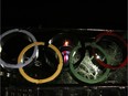 The Olympic cauldron on top of the Calgary Tower was lit for 20 minutes and 26 seconds at 20:26 on Thursday November 8, 2018 to help promote a potential 2026 winter Olympic bid.