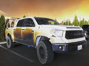 Allyn Pierce had purchased the Tundra the year before and spent many a relaxing weekend modifying what he called his "dream truck."