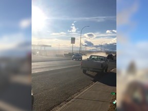 Screengrab of video showing police chasing a vehicle through Longview.