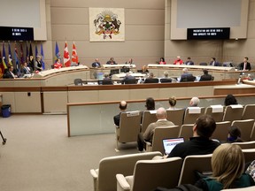 Calgary City council left chamber to privately discuss proposals for development.