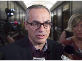 Tony Clement arrives at the national Conservative summer caucus retreat in Halifax on Tuesday, Sept. 13, 2016.