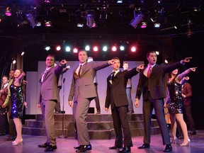 The finale in Stage West's Jersey Boys.  John Watson Photography