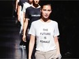At least this feminist 
T-shirt is spelled correctly.