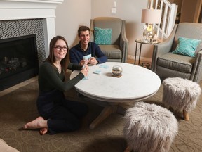 Georgina Dibley and Justin Smidt love their new home by Calbridge Homes in Fireside, Cochrane.