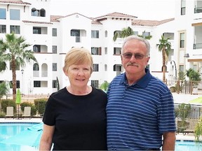 Katherine and Bills Hicks, of London, Ont., bought a home at the Cays of Downtown Ocotillo, by Statesman Group.