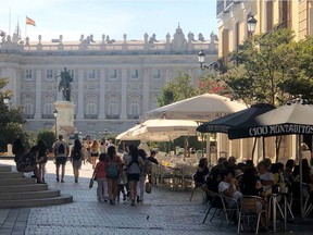 Madrid's pretty courtyards and side streets are worth a wander. Photo, Valerie Fortney