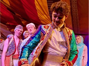 Alex Smith in Joseph and the Amazing Technicolor Dreamcoat at StoryBook Theatre.