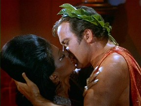 Fifty years ago, one year after the U.S. Supreme Court declared interracial marriage was legal, two of science fiction’s most enduring characters, Captain James T. Kirk, played by William Shatner and Lieutenant Nyota Uhura, played by Nichelle Nichols, kissed each other on “Star Trek.”