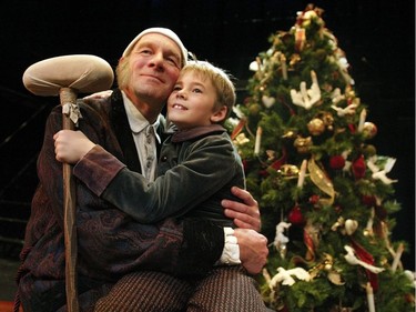 2003: Theatre Calgary will be bringing its production of Charles Dickens' A Christmas Carol to the stage of the Max Bell Theatre for the holiday season. Hitting the stage will be actors Stephen Hair  (playing Ebenezer Scrooge) and Idan Wolach (playing Tiny Tim).