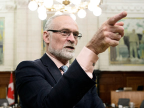 Auditor General Michael Ferguson waits to testify before a House of Commons committee on his spring audit of the government's employment training services for Indigenous Peoples, Oct. 29, 2018.