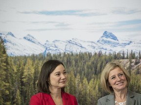 Premier Rachel Notley and Alberta Minister of Environment and Parks Shannon Phillips announced a proposal to create a new public land and parks area called Bighorn Country on Nov. 23, 2018 in Edmonton.