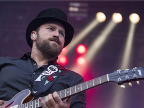 Frontman Zac Brown with the Zac Brown Band performs on the main stage during Big Valley Jamboree 2014 in Camrose, Alta., on Saturday, Aug. 2, 2014. The country music festival runs through Aug. 3, 2014. Ian Kucerak/Edmonton Sun/QMI Agency
