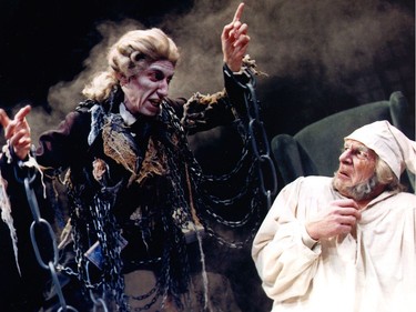 1995: Stephen Hair as Scrooge in Theatre Calgary's A Christmas Carol.