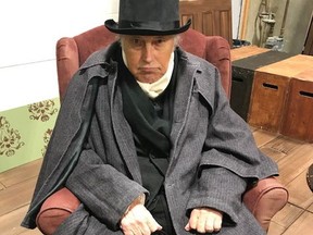 Jeremy MacKenzie co-directs and plays Scrooge in Tiny Tim's Christmas Carol at Workshop Theatre.