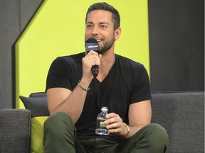 Zachary Levi speaks onstage at Zachary Levi Talks Shazam! during New York Comic Con 2018 in New York City.