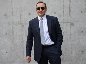 (FILES) In this file photo taken on June 21, 2016 US actor Kevin Spacey arrives at the show for fashion house Giorgio Armani during the Men's Spring - Summer 2017 fashion shows in Milan. - Oscar-winning US actor Kevin Spacey is facing a felony charge for alleged sexual assault of a teenager in a bar in 2016, US media reported on December 24, 2018. (Photo by Filippo MONTEFORTE / AFP)FILIPPO MONTEFORTE/AFP/Getty Images