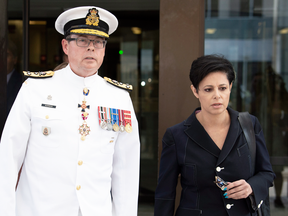 Mark Norman with his lawyer Marie Henein in September 2018.