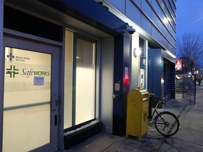 The Safeworks drug injection site at the Sheldon M. Chumir Health Centre was photographed at dusk on Tuesday December 11, 2018.  Gavin Young/Postmedia