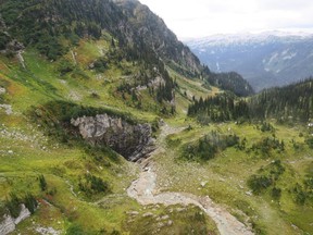 A newly discovered cave in a remote valley in British Columbia's Wells Gray Provincial Park just might be the country's largest such feature.