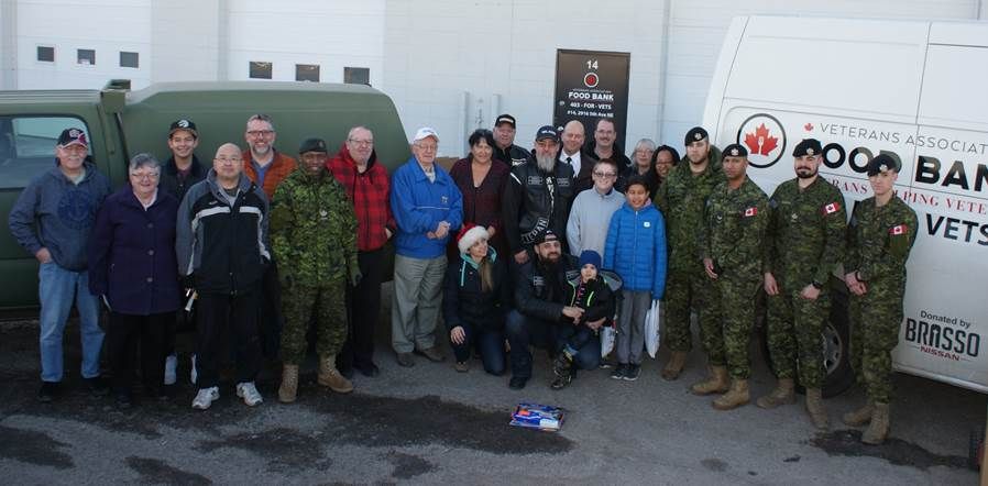 Veterans Association Food Bank delivers 70-plus food hampers to vets