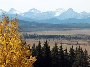 The area along Springbank Road which is ground zero for the proposed Springbank dam and reservoir.