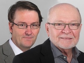 Calgary Herald columnists Chris Varcoe and Don Braid.