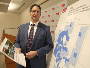 City assessor Nelson Karpa shares key findings from this year's assessment roll, including median assessed values during a press conference at Calgary Power Reception Hall in Calgary on Thursday, Jan. 3, 2019.