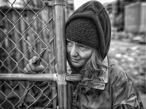 Erica, 44, homeless  in Calgary. Leah Hennel/Postmedia