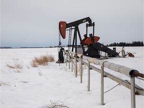 An abandoned Redwater oil well site west of St. Albert.