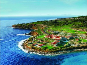An aerial shot of the Terranea property, a 102-acre oceanfront resort in southern California. Courtesy Destination Hotels.
