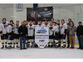 The RHC Penguins earned the Junior Rec A division title during Esso Minor Hockey Week, which ended on Saturday.