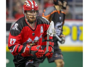 The Calgary Roughnecks' Curtis Dickson is back in the lineup after recently coming to terms on a new deal with the club. Photo by Al Charest/Postmedia.