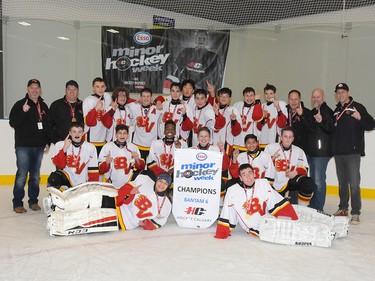 Bow Valley 6 Flames burned the competition on their way to the Bantam 6 division crown during Esso Minor Hockey Week which ended Saturday. Cory Harding Photography