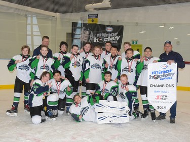 Winning the Bantam 7 division during Esso Minor Hockey Week were the Springbank Rockies 7. Cory Harding Photography