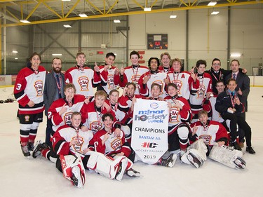Thge NWCCA Bronks took top spot in the Bantam AA division during Esso Minor Hockey Week. Cory Harding Photography