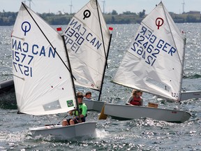 Optimist sailboats are seen in this Postmedia file photo. Ian MacAlpine/Postmedia Archives