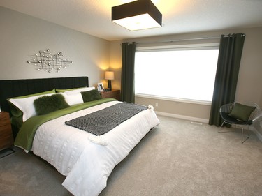 The master bedroom in the STARS Lottery Calgary show home is on display during the launch of the 26th edition of the STARS lottery in Calgary on Thursday, January 17, 2019. The popular lottery offers 2809 prizes valued at over $4.5 million. Jim Wells/Postmedia