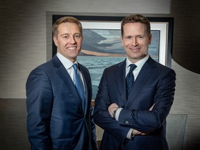 Kent Ferguson, left, and Trevor Gardner, right, co-heads of Canadian energy at RBC Capital Markets.