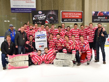 The Springbank Rockies captured the Esso Minor Hockey Week crown in the Junior C division. Cory Harding Photography