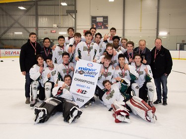 Midget AA champions during Esso Minor Hockey Week were the CNHA Blazers. Cory Harding Photography
