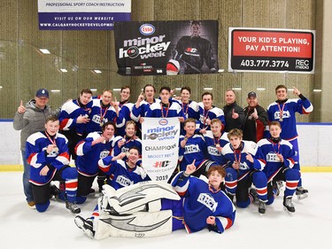 The Esso Minor Hockey Week champions in the Midget Rec A division were the RHC Rangers. Cory Harding Photography