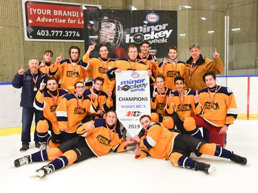 The RHC Predators prevailed in the Midget Rec B division of Esso Minor Hockey Week. Cory Harding Photography