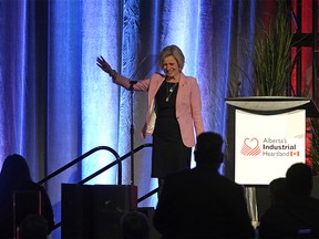 Alberta Premier Rachel Notley spoke about the Made-in-Alberta energy strategy at the Alberta's Industrial Heartland Association's Annual Stakeholder Event in Edmonton on Thursday, Jan. 17, 2019.
