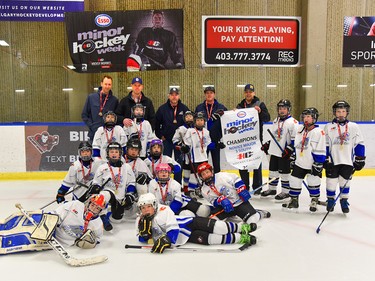The Esso Minor Hockey Week champions in the Novice Major 3 South division were the Lake Bonavista 2 White Breakers. Cory Harding Photography